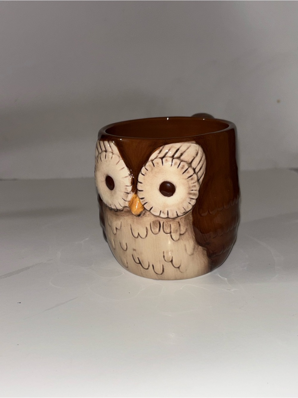 Brown Owl Ceramic Planter/Pencil Holder